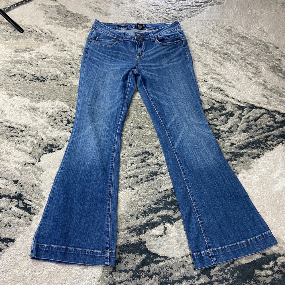 a.n.a Women's Blue Boot Cut Jeans